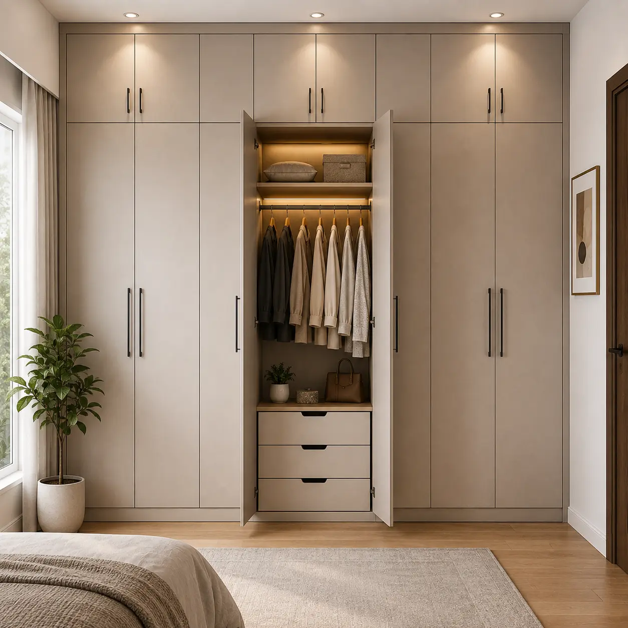 Hinged wardrobe